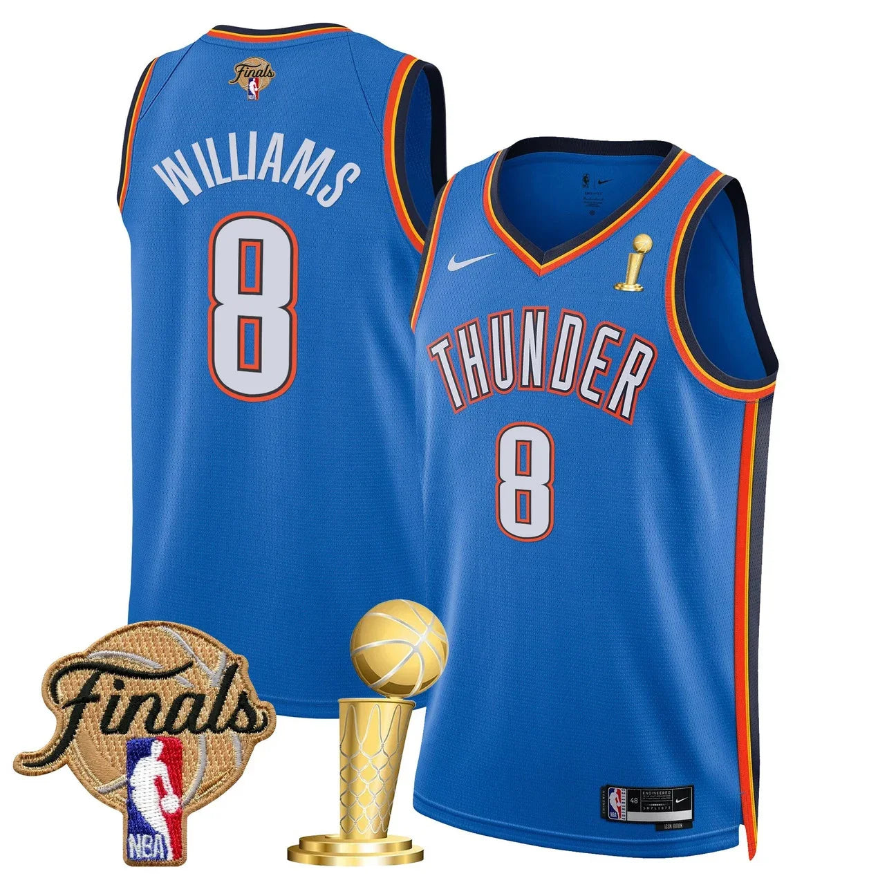 Men's Oklahoma City Thunder 2025 Champions Swingman Jersey - All Stitched