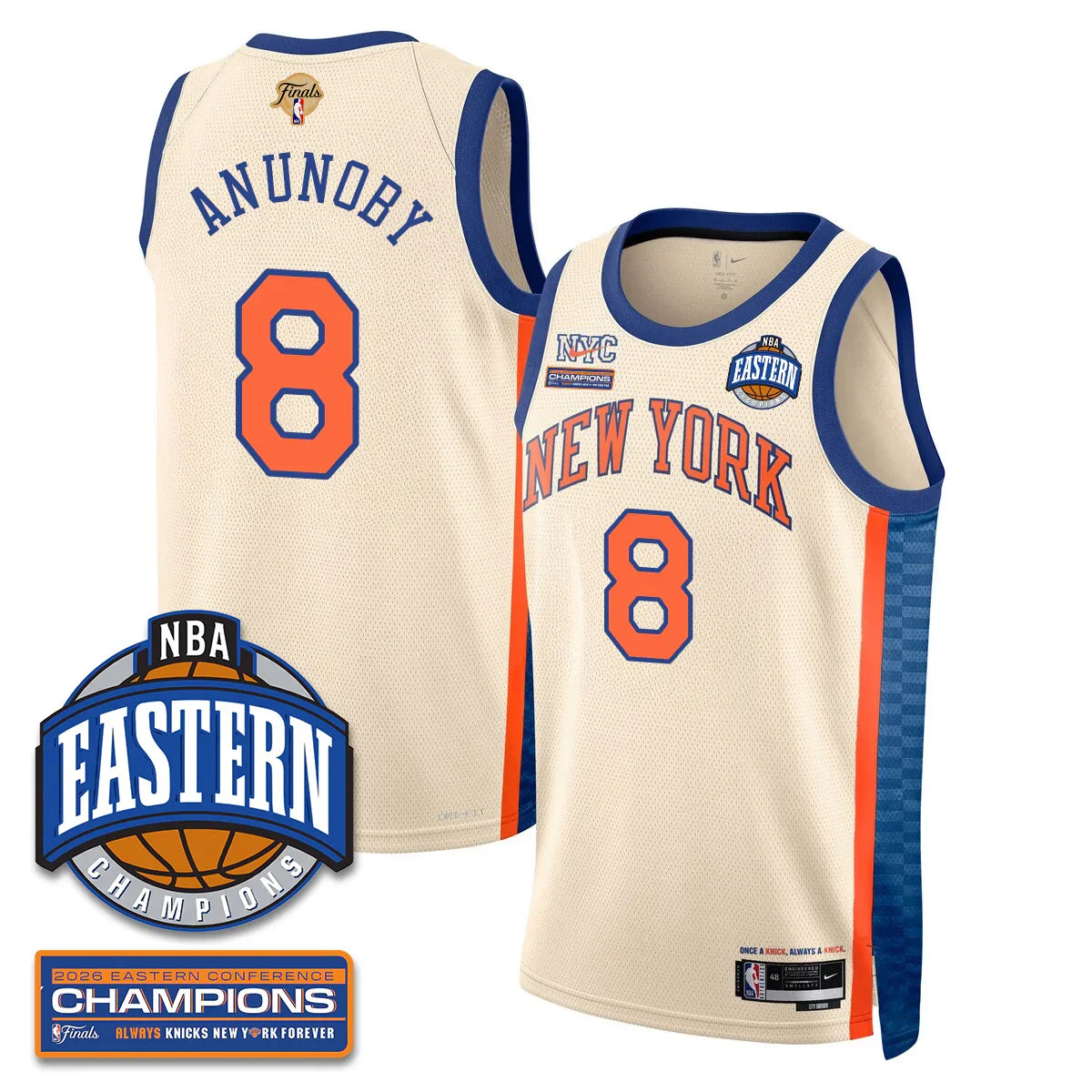 New York Knicks 2026 NBA Eastern Conference Champions Vapor Jersey - Stitched