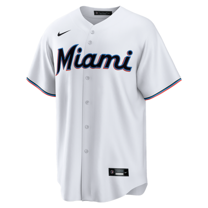 Miami Marlins Nike Home Big & Tall Replica Jersey - White