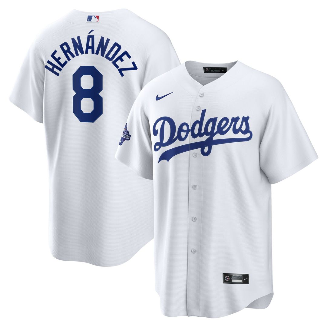 Enrique Hernández Los Angeles Dodgers Nike Home 2025 World Series Champions Replica Jersey - White