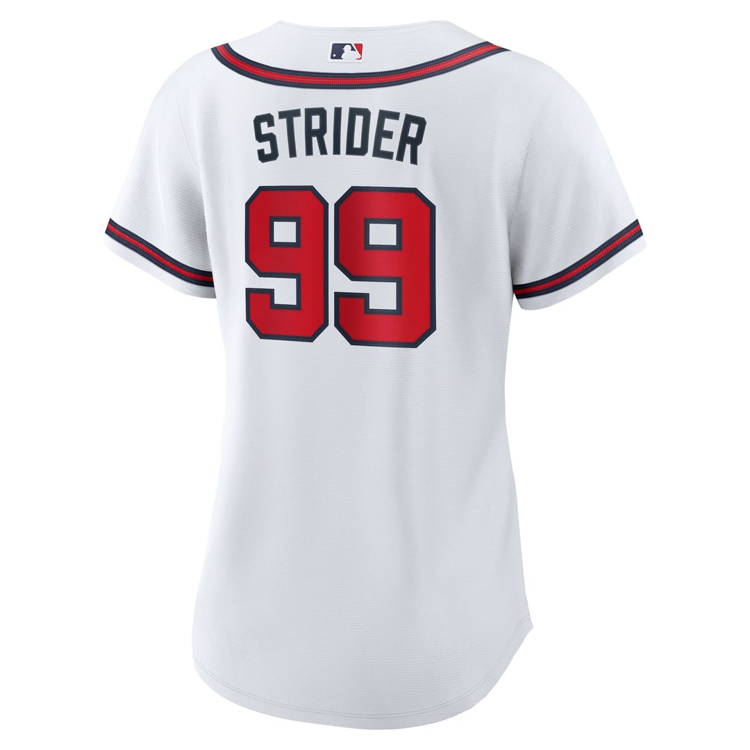 Spencer Strider Atlanta Braves Nike Women's Home Replica Jersey - White