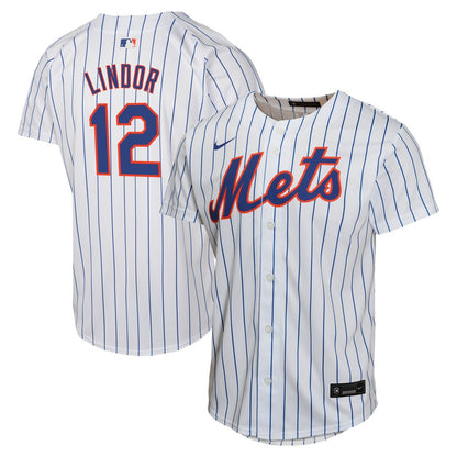 Francisco Lindor New York Mets Nike Youth Home Game Player Jersey - White