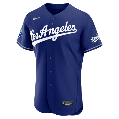 Los Angeles Dodgers Nike Alternate Authentic Jersey with Sponsor Patch - Royal