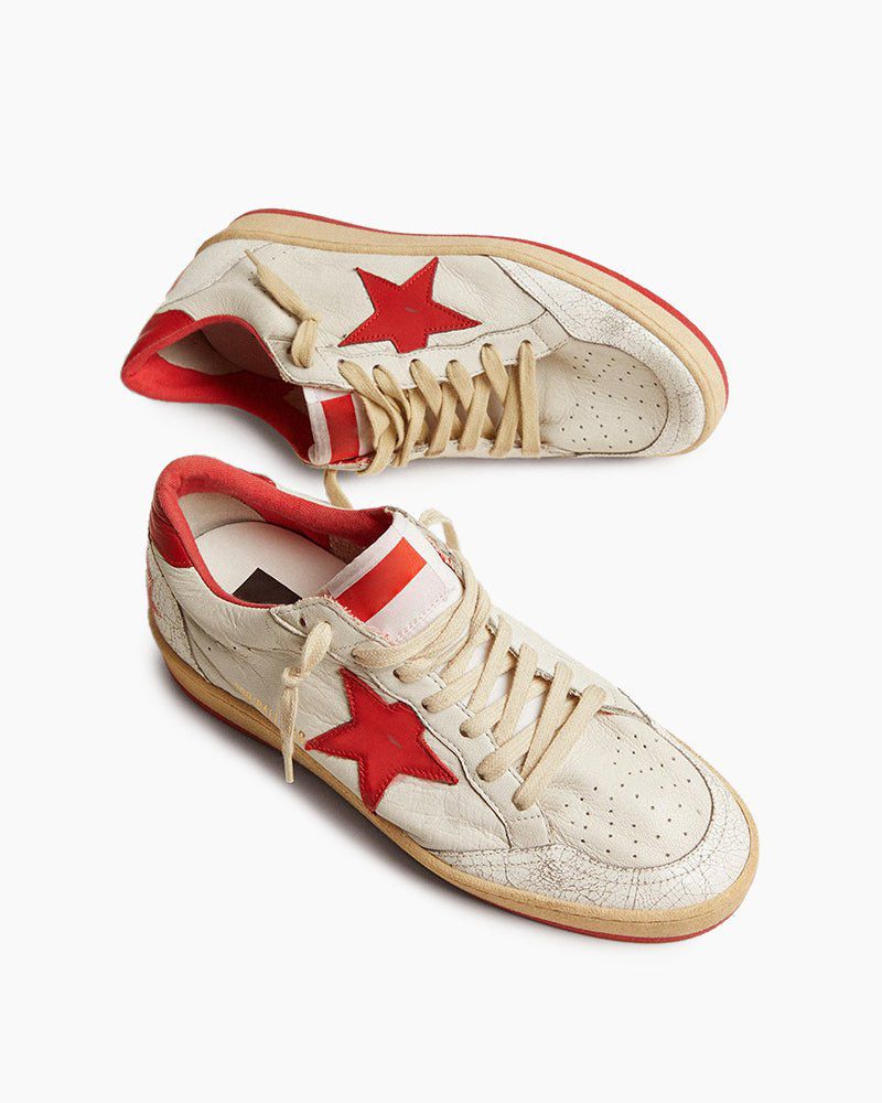Classic Star White Nappa Leather Sneakers