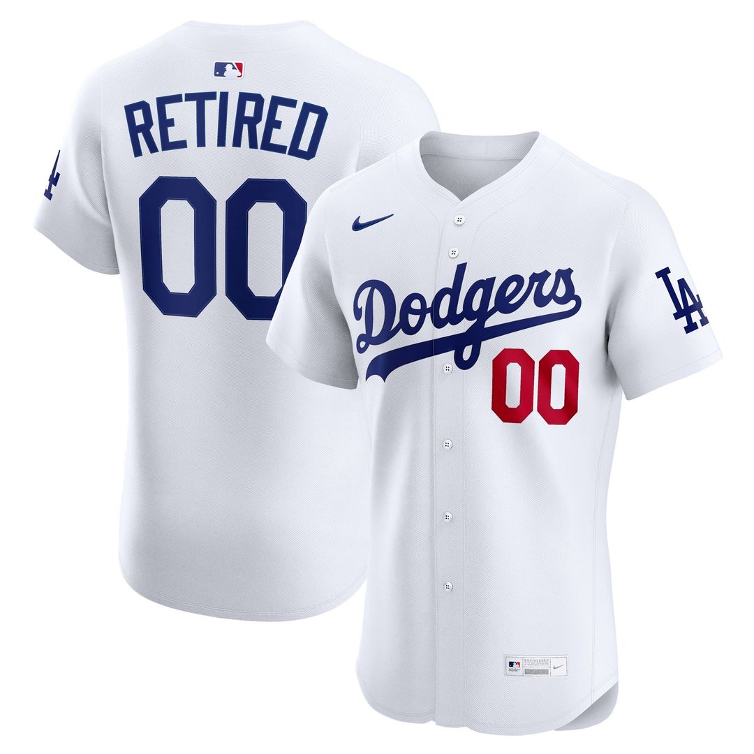 Los Angeles Dodgers Nike  Home Elite Pick-A-Player Retired Roster Jersey - White