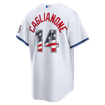 Jac Caglianone Kansas City Royals Nike USA 250 Fourth of July Home Stadium Jersey - White