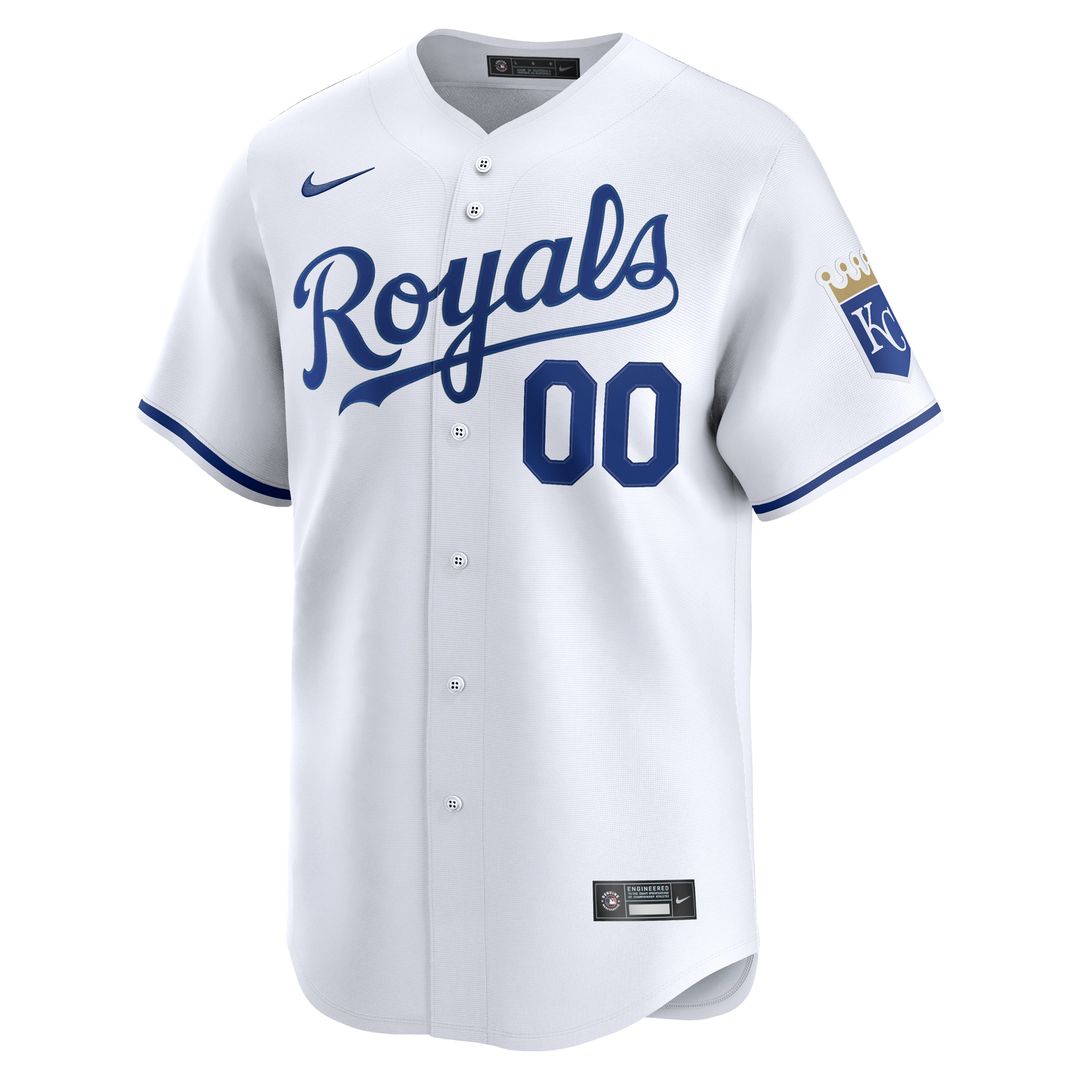 Kansas City Royals Nike Home Limited Custom Jersey - White