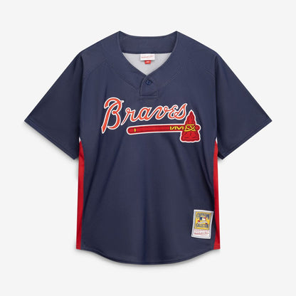 John Smoltz Atlanta Braves Mitchell & Ness Authentic Batting Practice Jersey - Navy