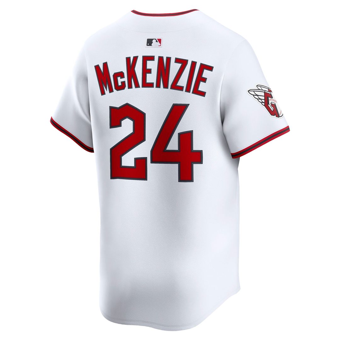 Triston McKenzie Cleveland Guardians Nike Home Limited Player Jersey - White
