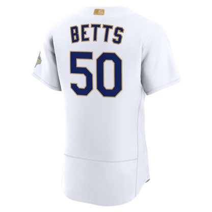 Mookie Betts Los Angeles Dodgers Nike 2026 Gold Collection Authentic Jersey - White