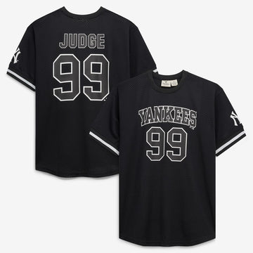 Aaron Judge New York Yankees Fanatics Big & Tall Heavyweight Mesh Jersey - Black/White