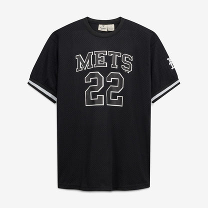 Juan Soto New York Mets Fanatics Big & Tall Heavyweight Mesh Jersey - Black/White