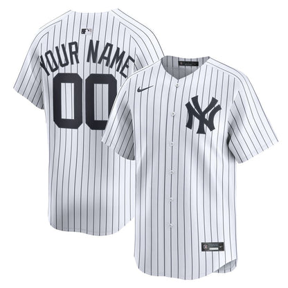 New York Yankees Nike Home Limited Custom Jersey - White