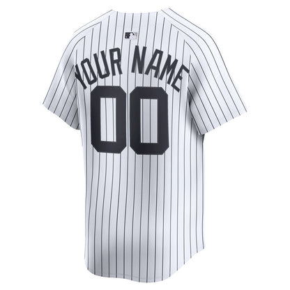 New York Yankees Nike Home Limited Custom Jersey - White