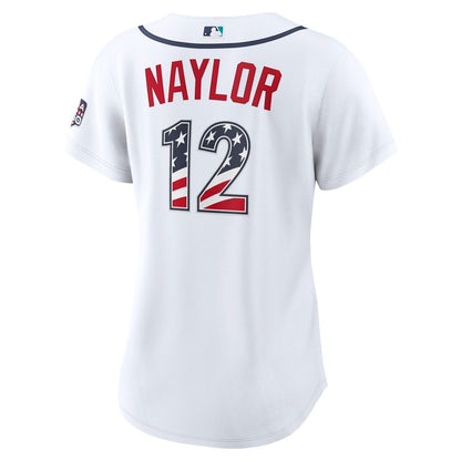 Josh Naylor Seattle Mariners Nike Women's USA 250 Fourth of July Home Stadium Jersey - White