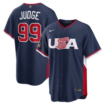 Men's #99 Aaron Judge USA 2026 World Baseball Classic Baseball Jersey