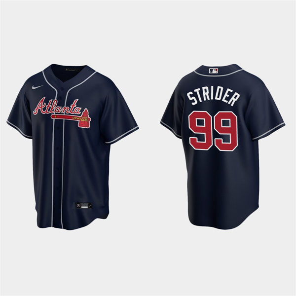 Men's #99 Spencer Strider Atlanta Braves Baseball Jersey