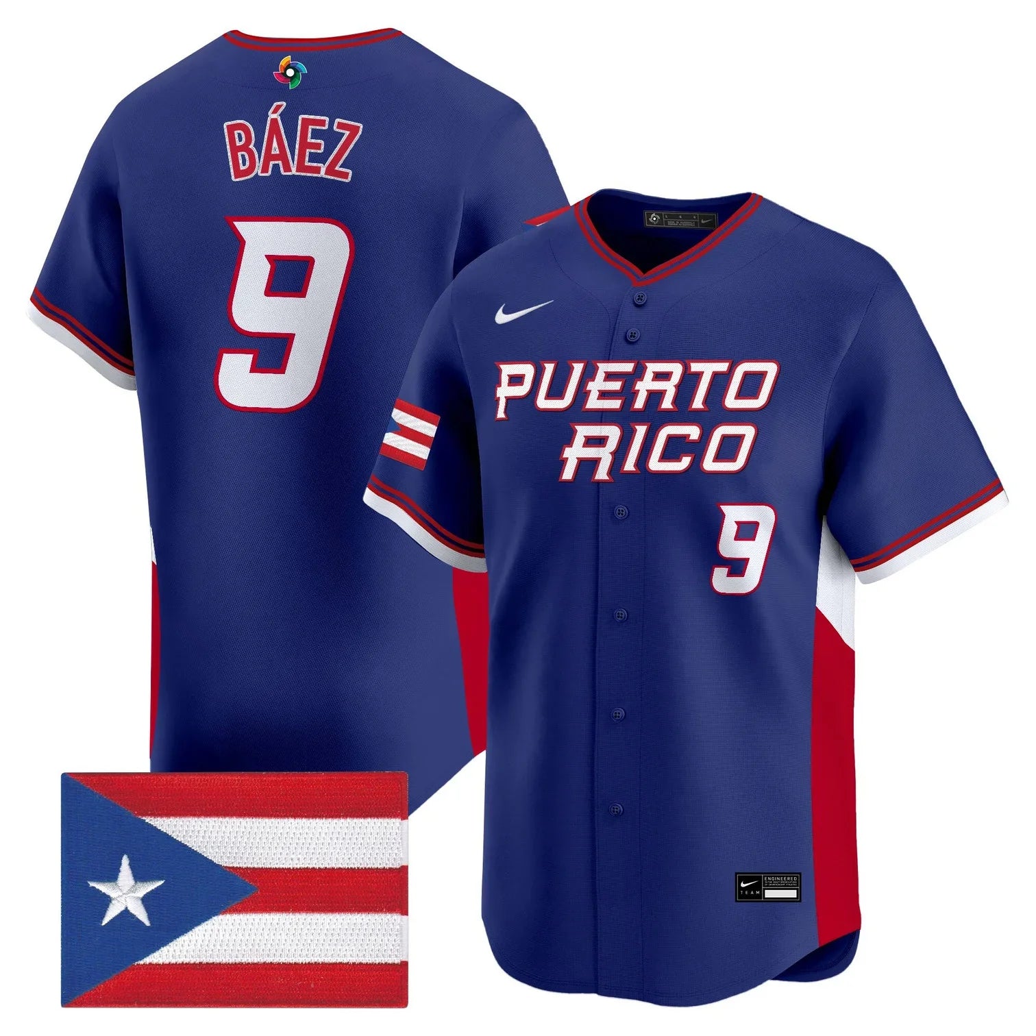Men's Team Puerto Rico World Baseball Classic Vapor Premier Jersey - 2026 Roster - All Stitched