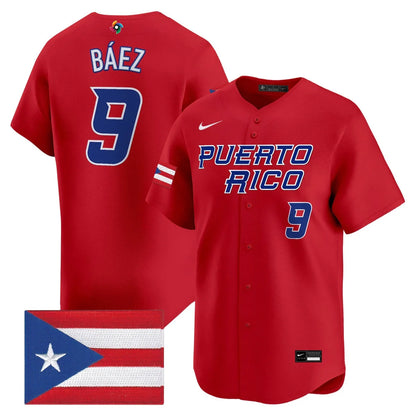 Men's Team Puerto Rico World Baseball Classic Vapor Premier Jersey - 2026 Roster - All Stitched