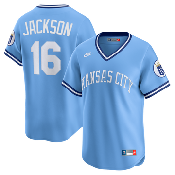 Bo Jackson Kansas City Royals Nike Throwback Cooperstown Collection Limited Jersey - Light Blue