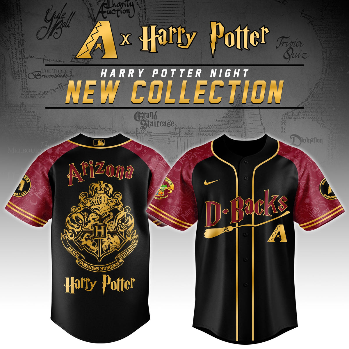 Arizona Diamondbacks Harry Potter Night Baseball Jersey
