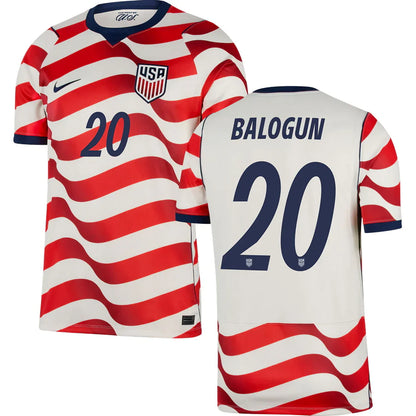 Men’s #20 Folarin Balogun 2026 World Cup Jersey