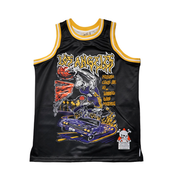 BRAND X LOS ANGELES BANNERS FOREVER BASKETBALL JERSEY (BLACK)