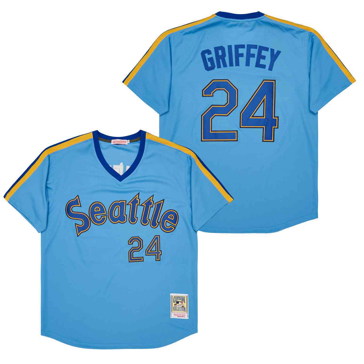 Men's #24 Ken Griffey Seattle Mariners Baseball Jersey