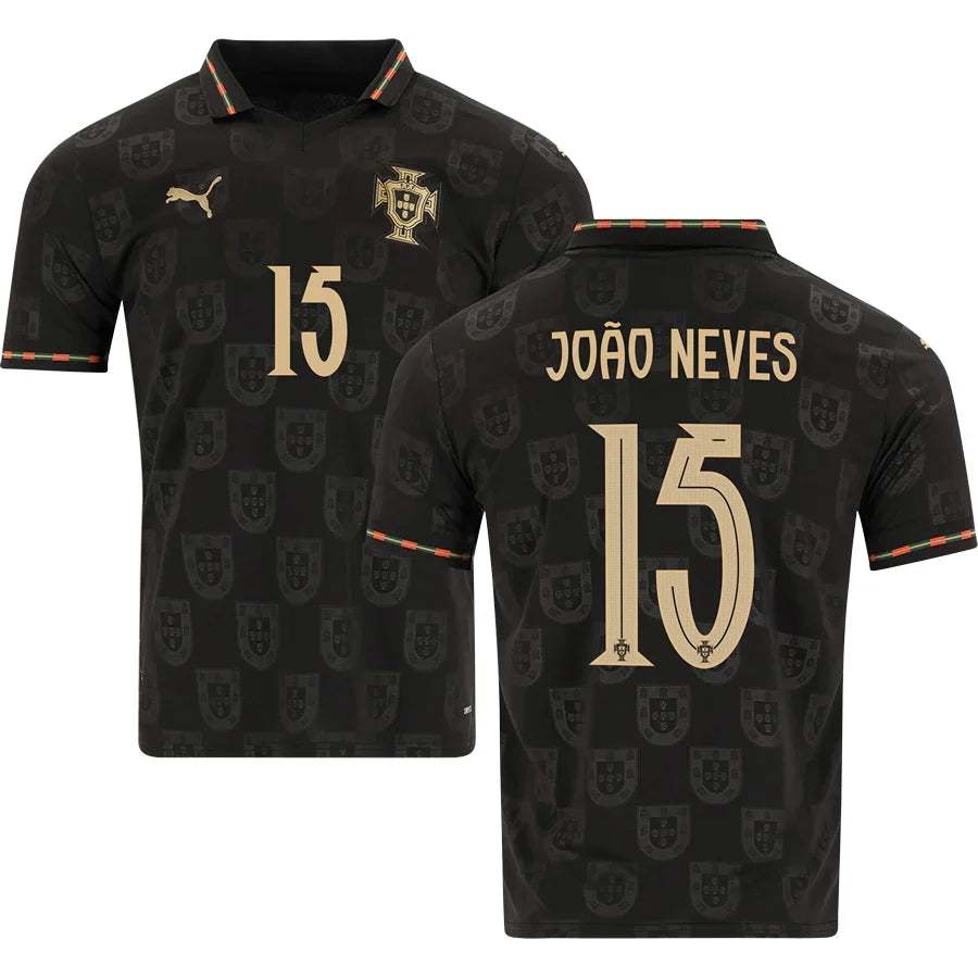 Men’s #15 Joao Neves 2026 World Cup Portugal Jersey