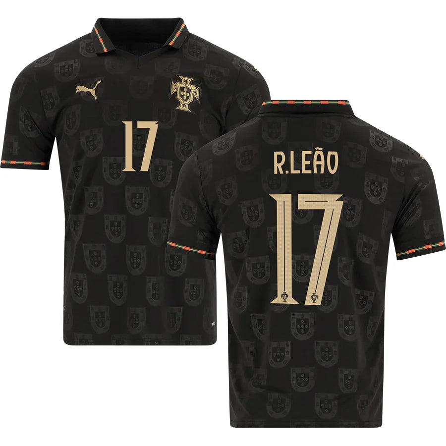 Men’s #17 R.Leao 2026 World Cup Portugal Jersey