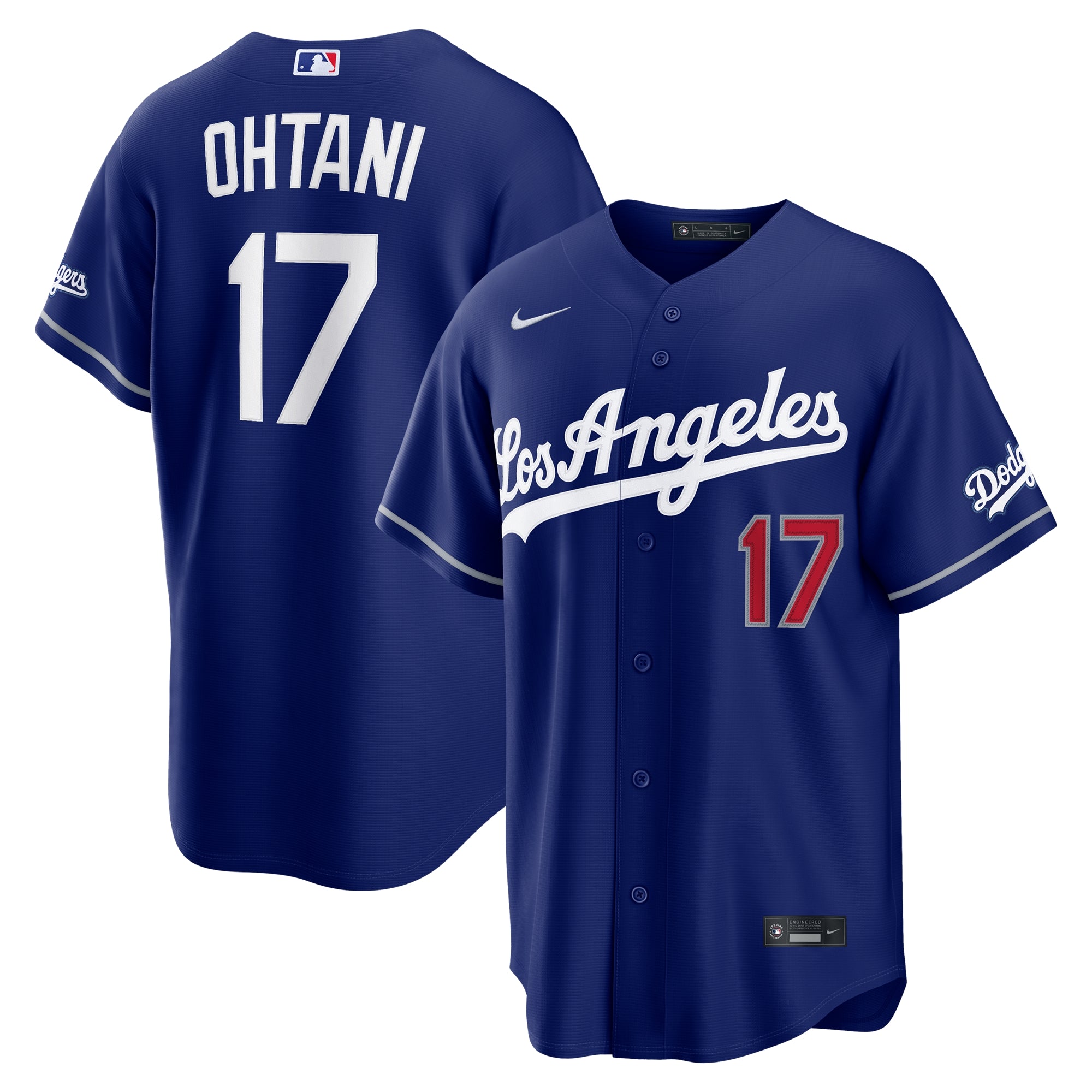 Men's #17 Shohei Ohtani Los Angeles Dodgers Baseball Jersey