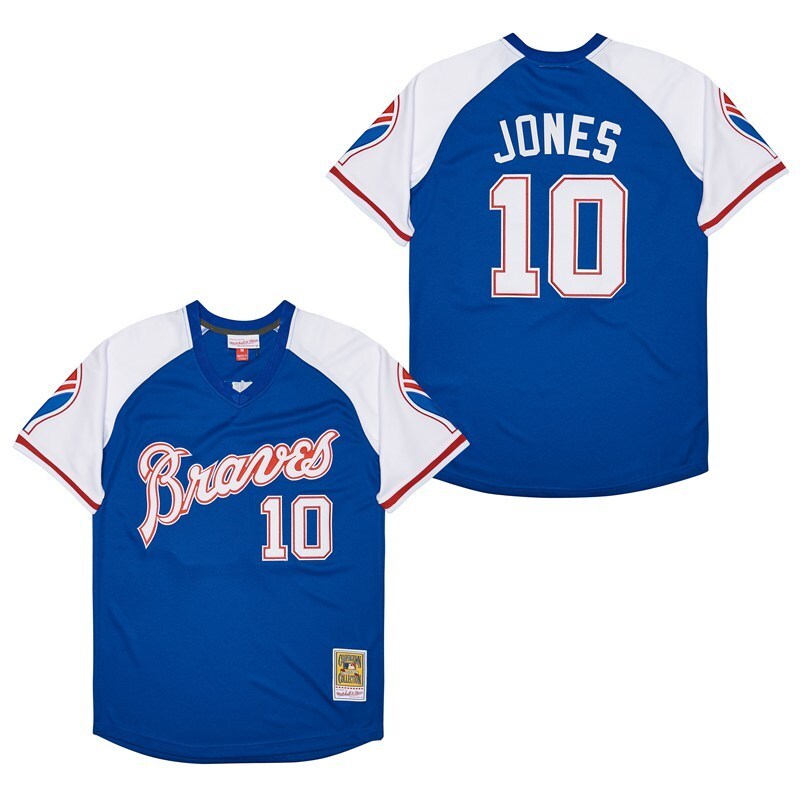 Men's #10 Chipper Jones Atlanta Braves Baseball Jersey