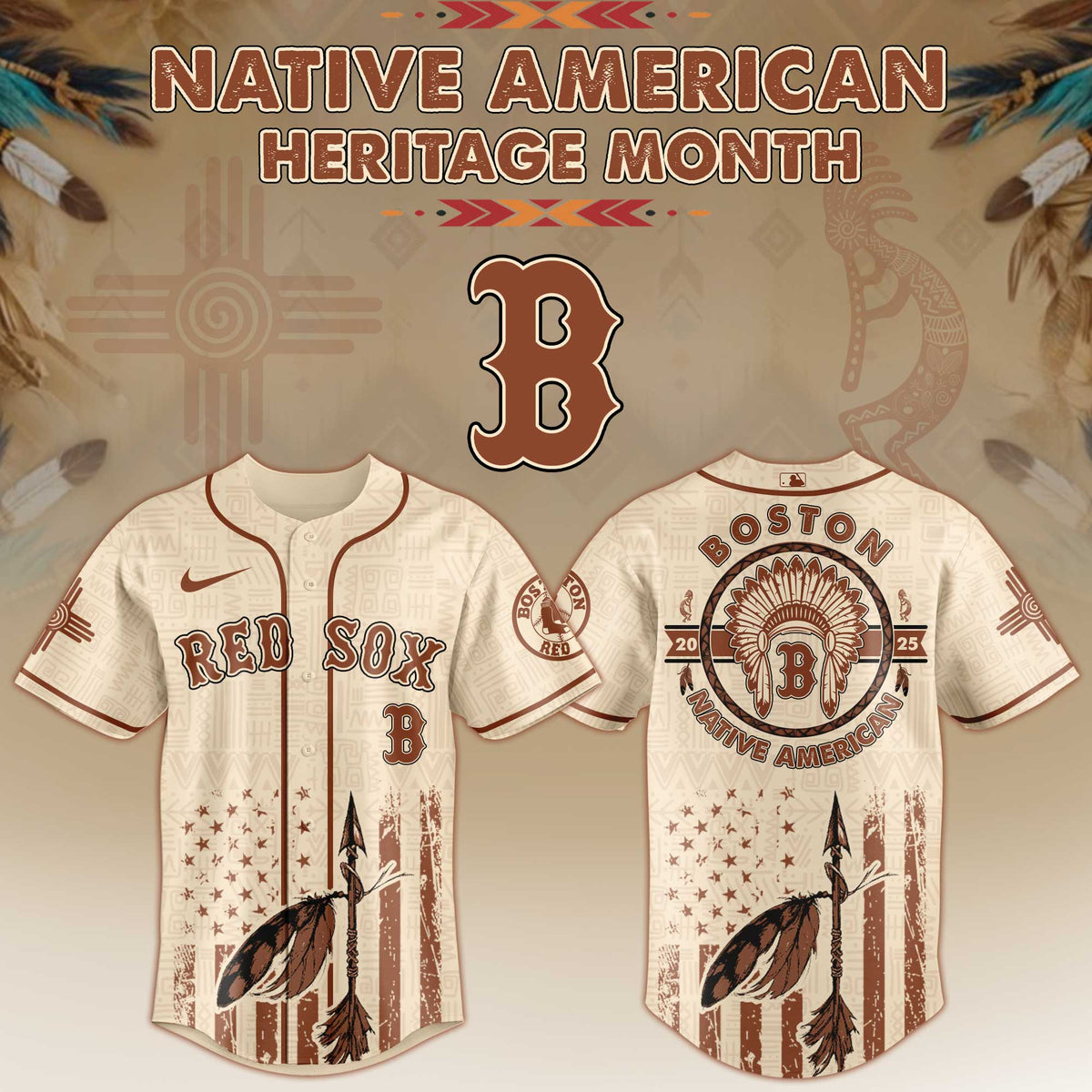 Boston Red Sox Native American Heritage Month Jersey