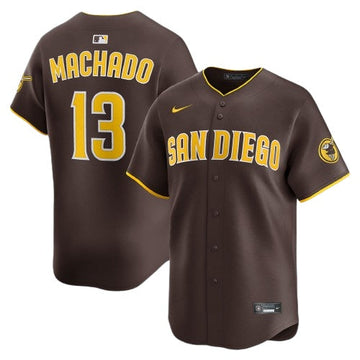 Mens #13 Manny Machado San Diego Padres Baseball Jersey