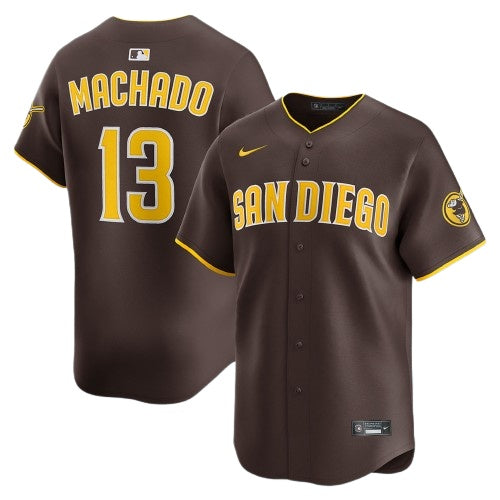 Mens #13 Manny Machado San Diego Padres Baseball Jersey