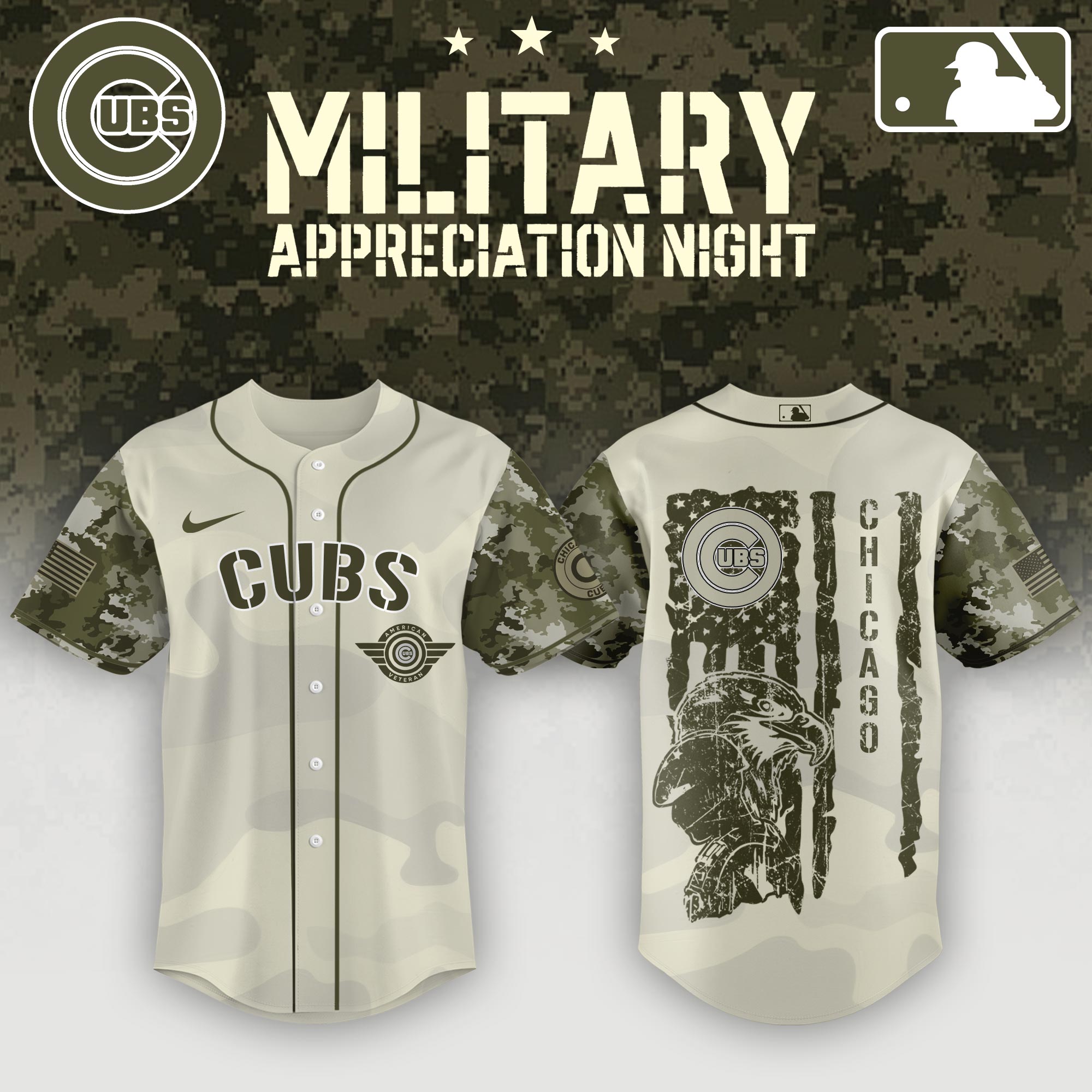 Chicago Cubs Armed Forces Day Jersey