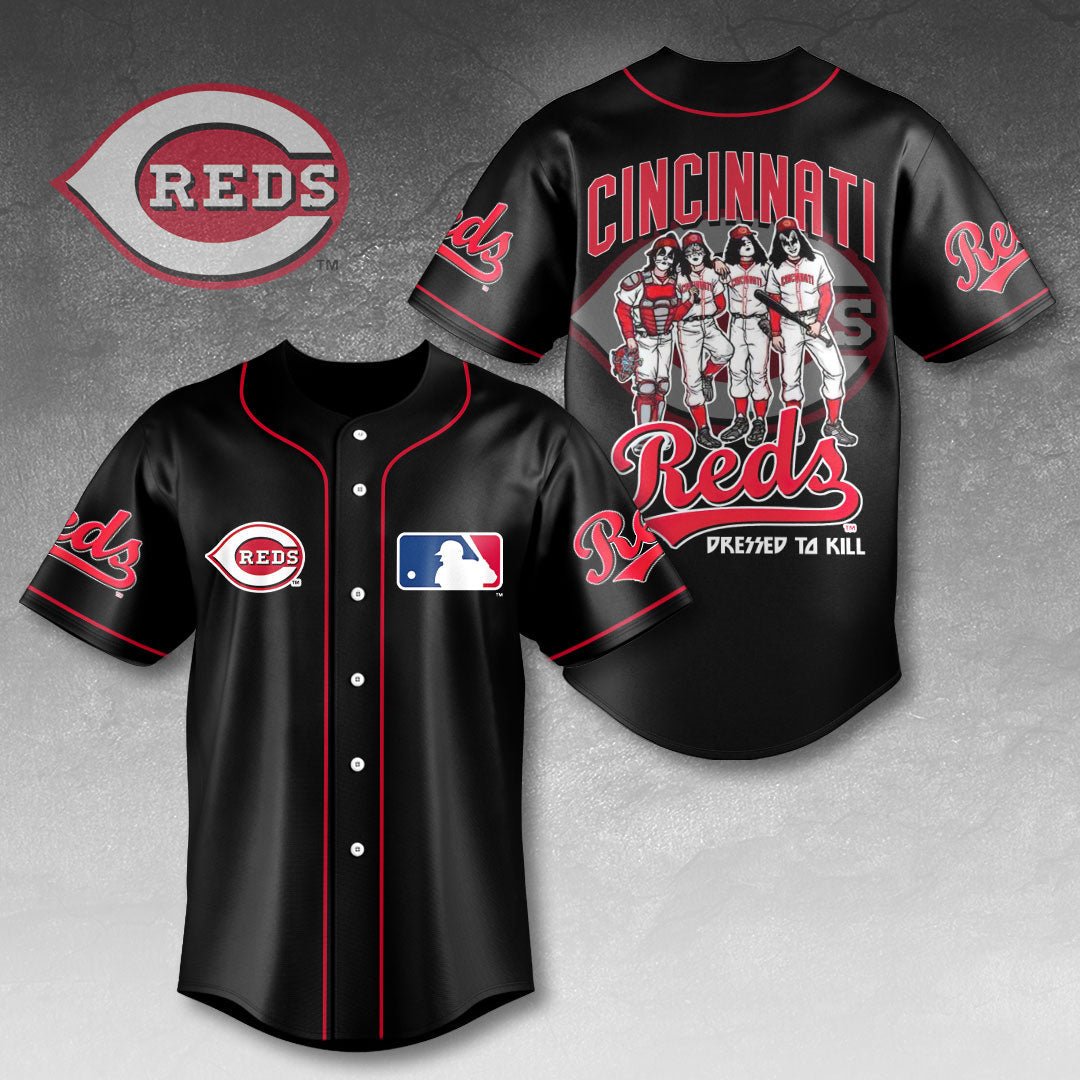 Cincinnati Reds x KISS Baseball Jersey