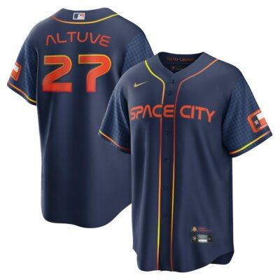 Men's #27 Jose Altuve Houston Astros  Baseball Jersey