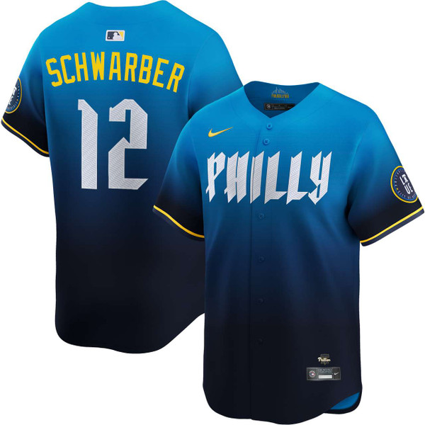 Men’s #12 Kyle Schwarber Philadelphia Phillies Baseball Jersey