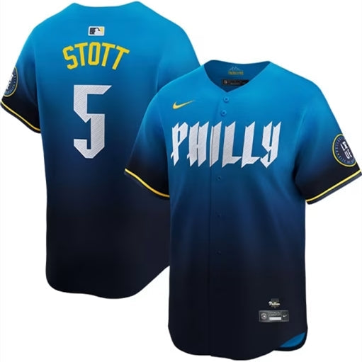 Men’s #5 Bryson Stott Philadelphia Phillies Baseball Jersey