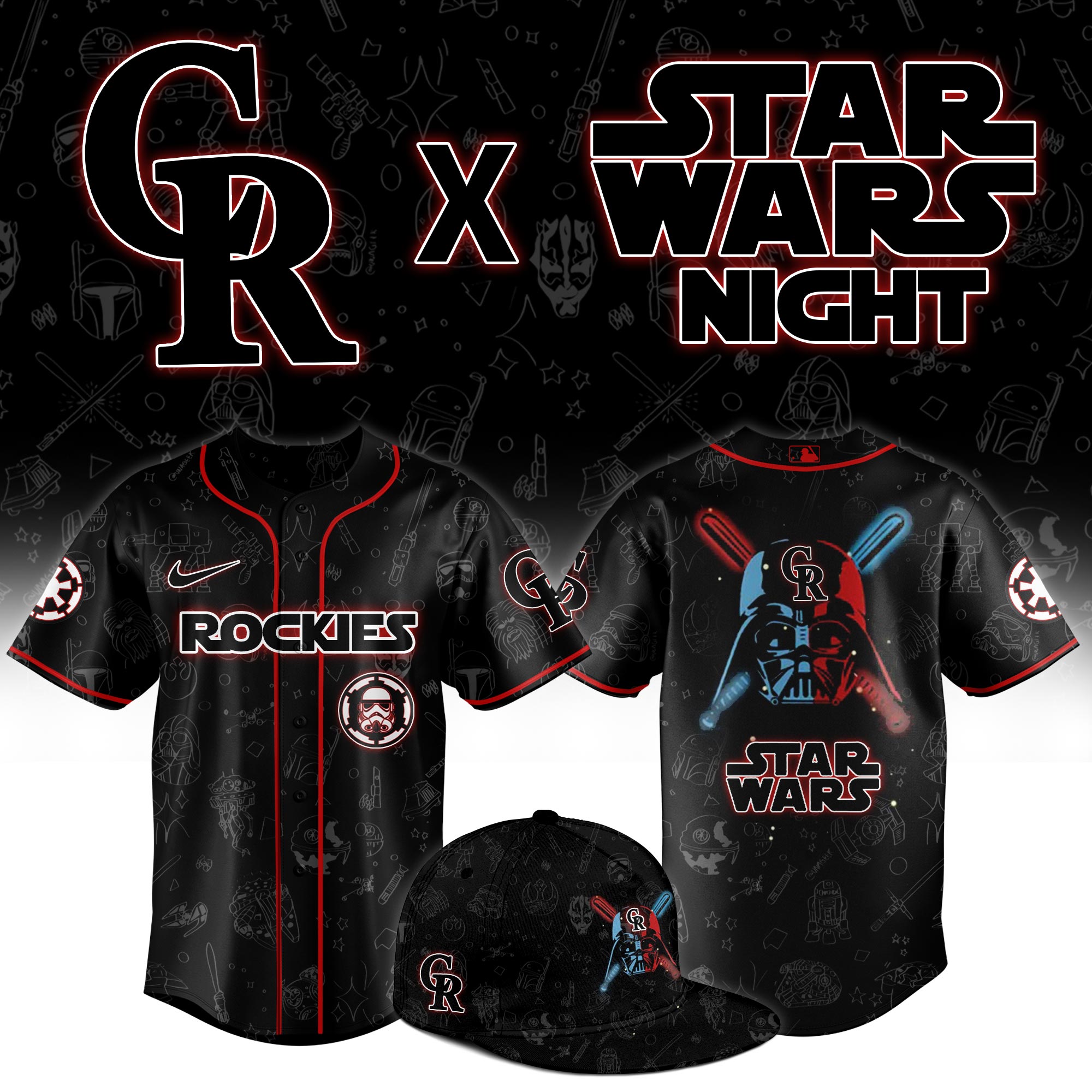 Colorado Rockies Star Wars Night Limited Jersey