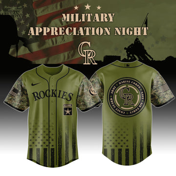 Colorado Rockies Marine Corps Military Appreciation Night Jersey