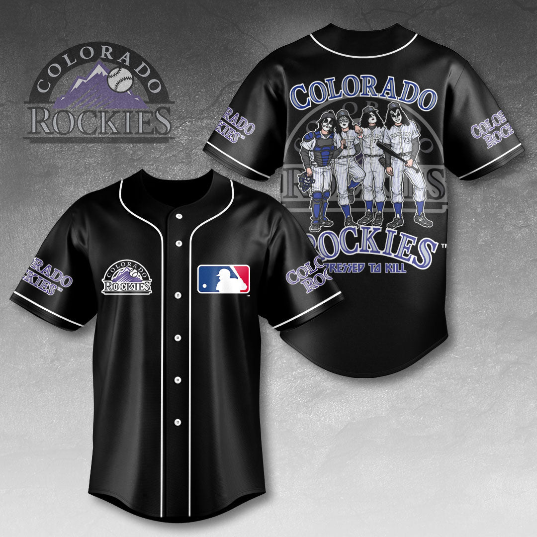 Colorado Rockies x KISS Baseball Jersey
