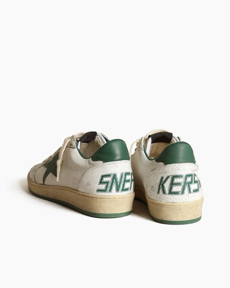 Classic Star White Leather Sneakers