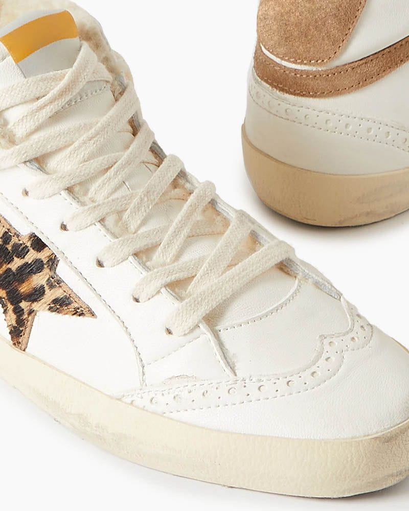 Women's Mid Star Leather Sneakers