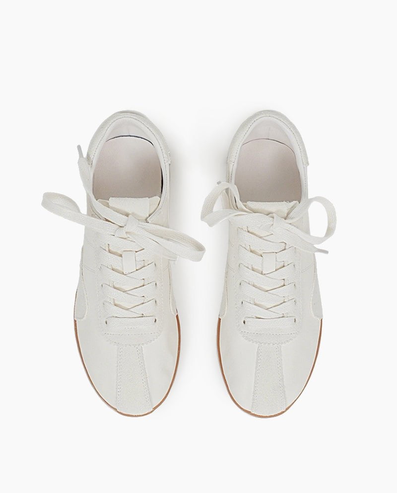 Retro Suede Nappa Leather Textured Sole Sneakers