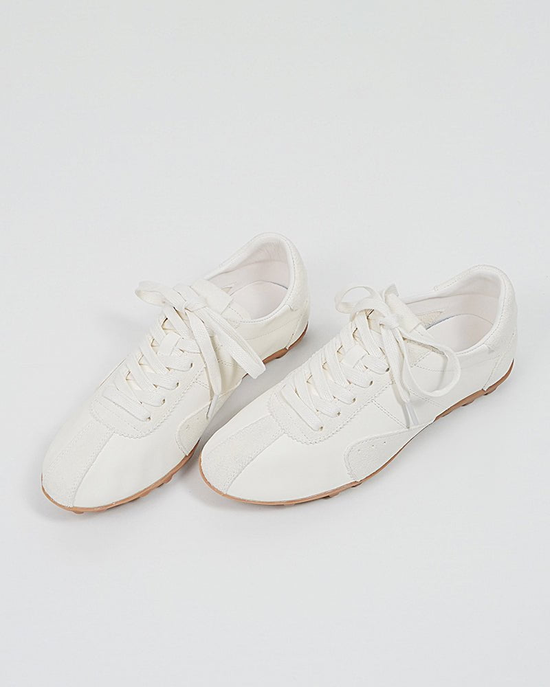 Retro Suede Nappa Leather Textured Sole Sneakers