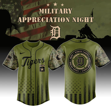 Detroit Tigers Marine Corps Military Appreciation Night Jersey