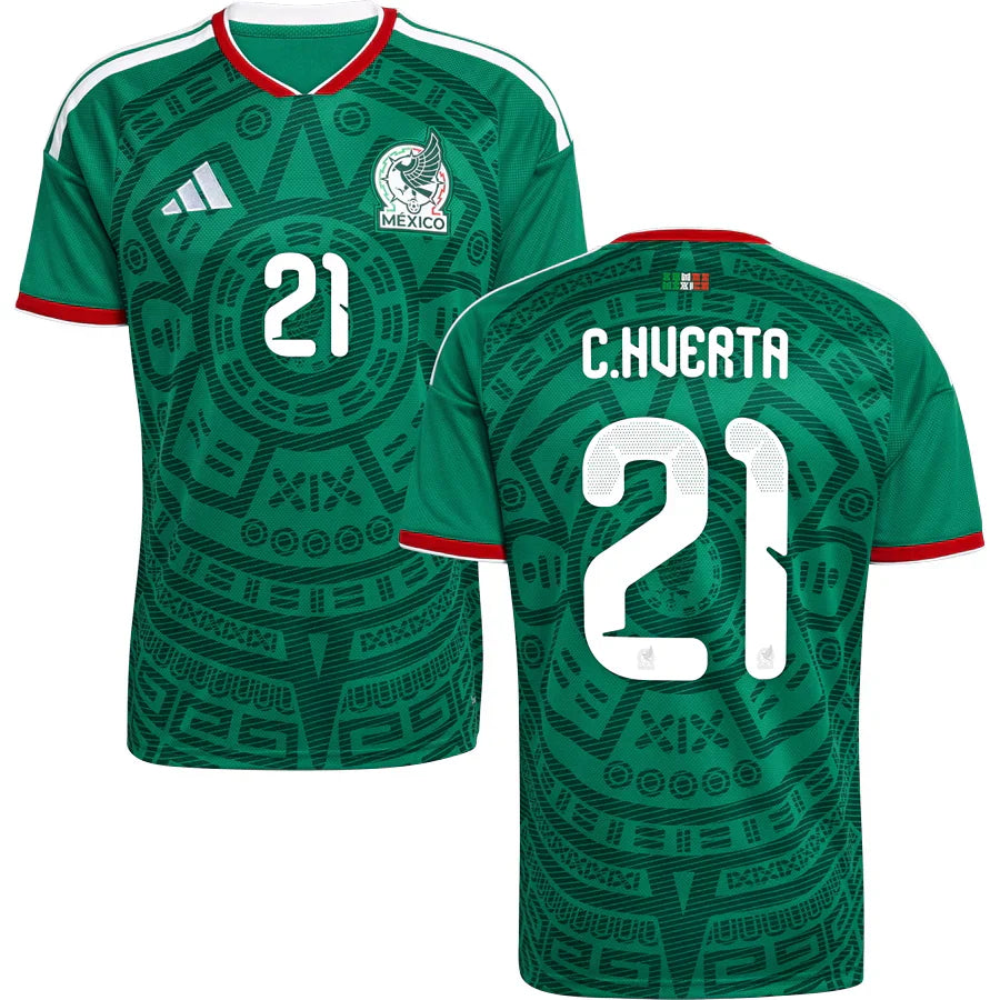 Men’s # 21 César Huerta Mexico 2026 World Cup Jersey