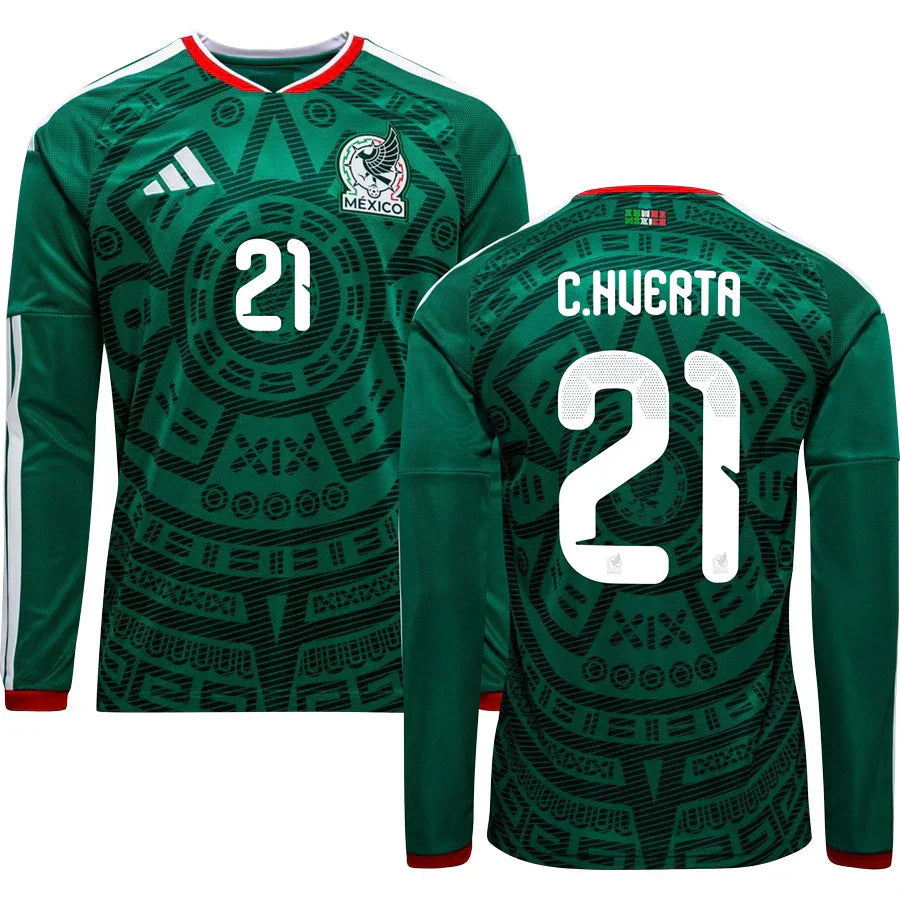 Men’s # 21 César Huerta Mexico 2026 World Cup Jersey